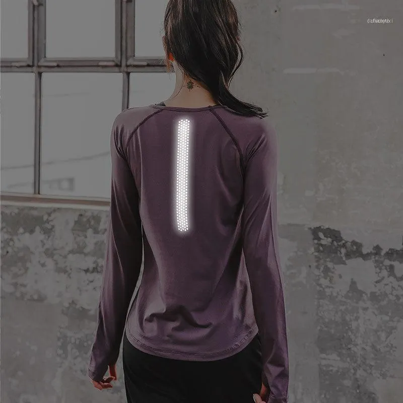 Vêtements Gym Sports Suit, Femme Grande Taille Lâche Minceur Été Et Automne Matin Courir Step Net Rouge Séchage Rapide T-Shirt Femme