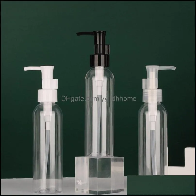 120ml Empty PET pressing lotion bottle dispensed plastic bottles Portable Refillable Cosmetic Containers for travel
