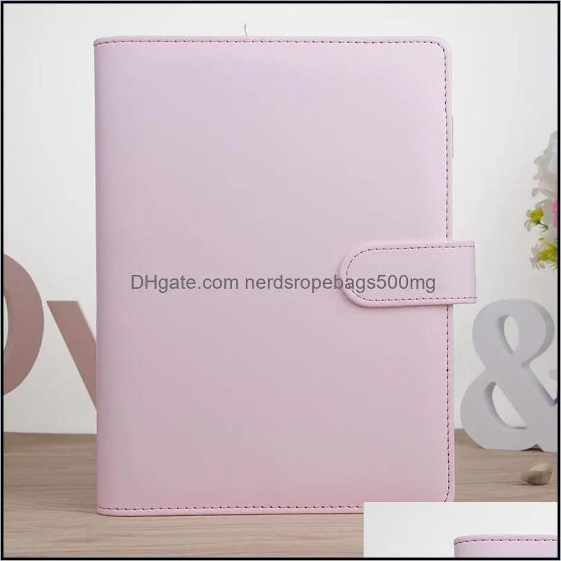 A5 A6 Notebook Binder Loose Leaf Notebooks Refillable 6 Ring Binder for A6 Filler Paper Binder Cover with Magnetic Buckle Closure