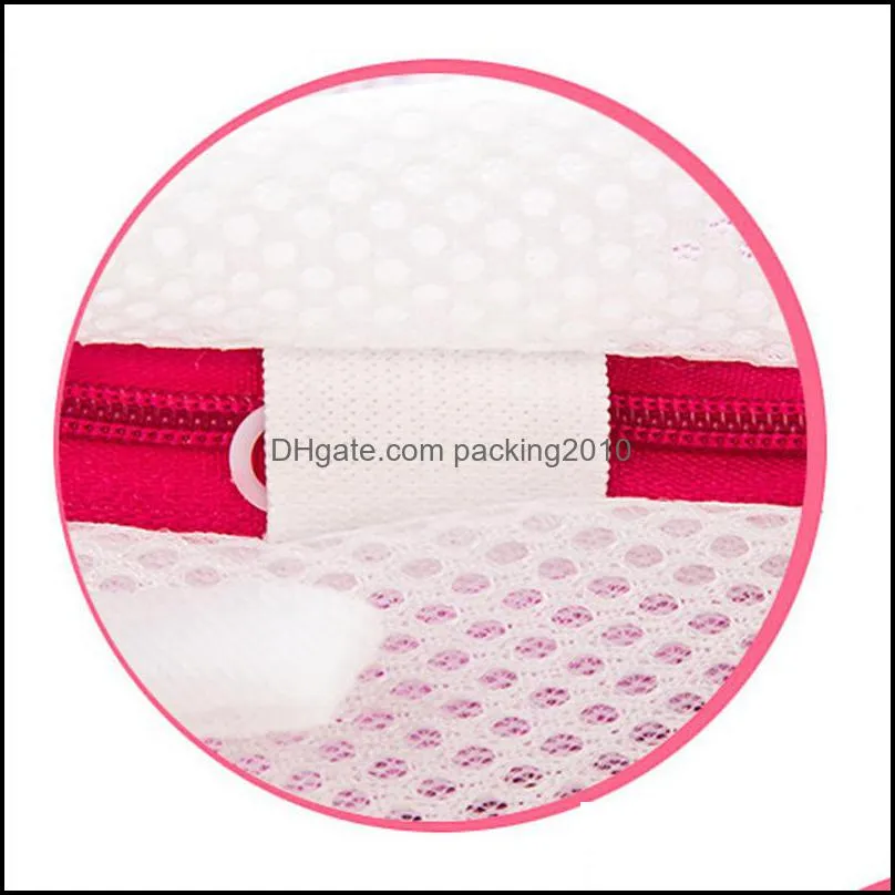 18*15cm padded washing bag washing machine clothes laundry mesh bag bra washing care laundry bags lingerie mesh net wash pouch dbc