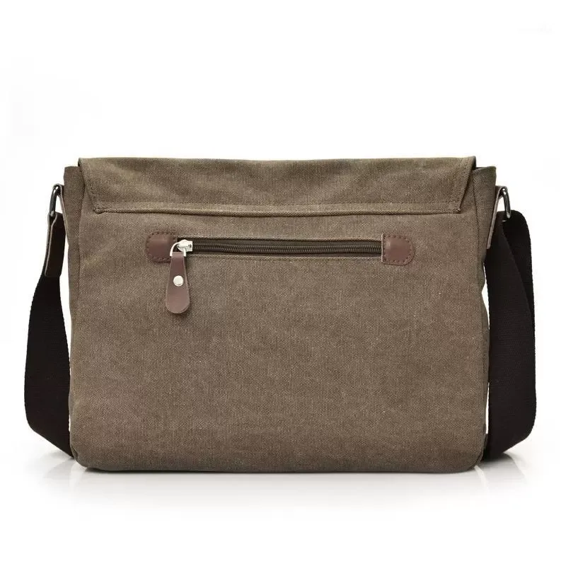 Aktentassen mannen canvas aktetas reistassen koffer klassieke messenger schoudertas tas handtas grote casual business laptop pocket1