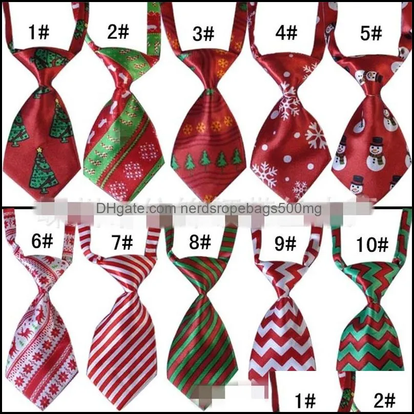 Children Party Favor Printing Bow Tie Christmas Style Child Bowknot Ties Multi Colors Stripe Pattern Neckties For 1 8ys L1