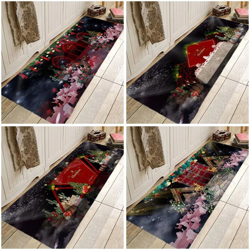 Tappeti tappeti natalizi di natalizio tappeti per le feste del corridoio per il bagno in cucina matcarpets