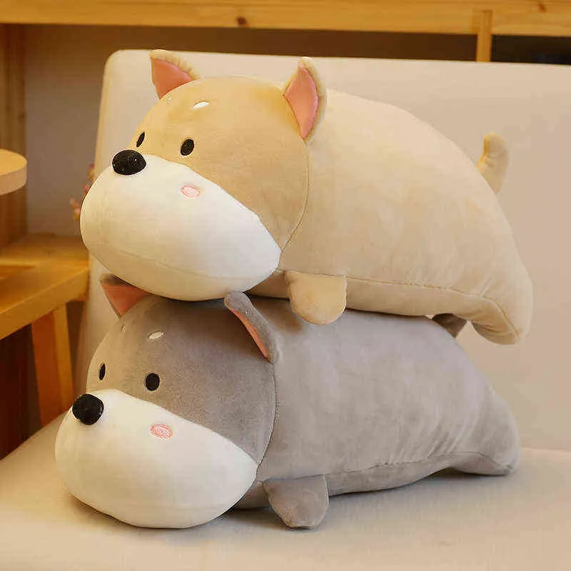 PC CM Söt liggande shiba inu plysch leksak fylld mjuk djur hund kudde soffa för barn flickans alla hjärtans dag gåva J220704