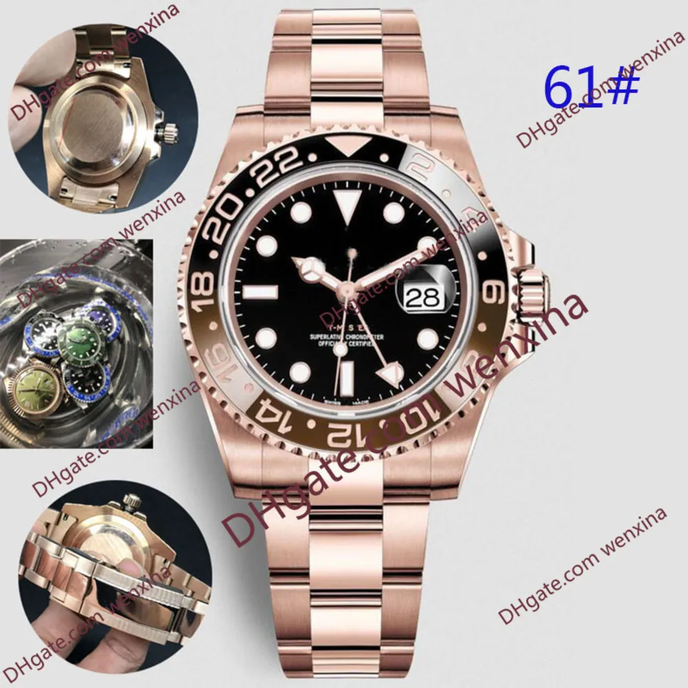 montre de luxe wens 40mm pointeur ajusté séparément mécanique automatique 2813 acier inoxydable montre de luxe montres étanches