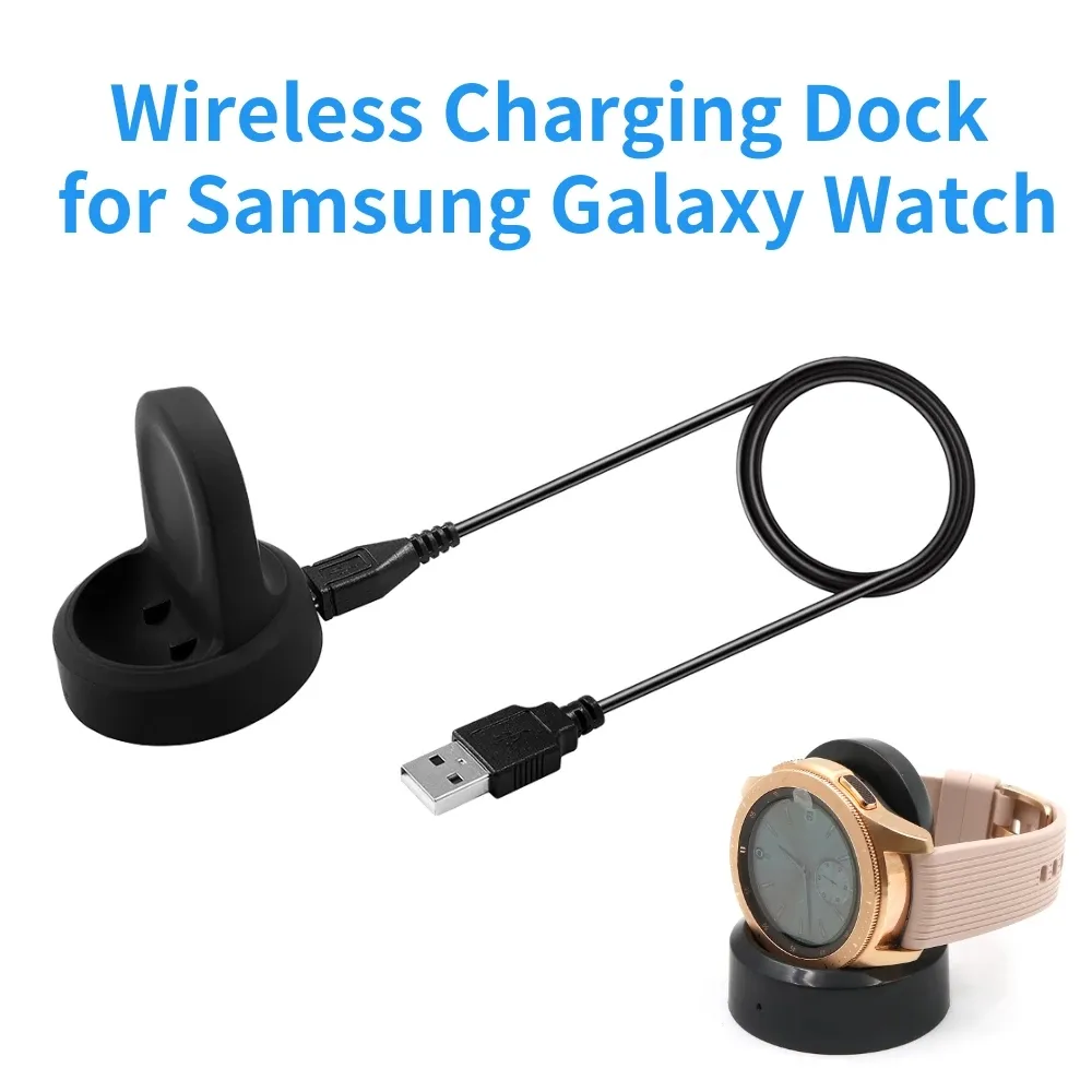 Dock de carregador rápido sem fio com cabo para Samsung Gear S3 S2
