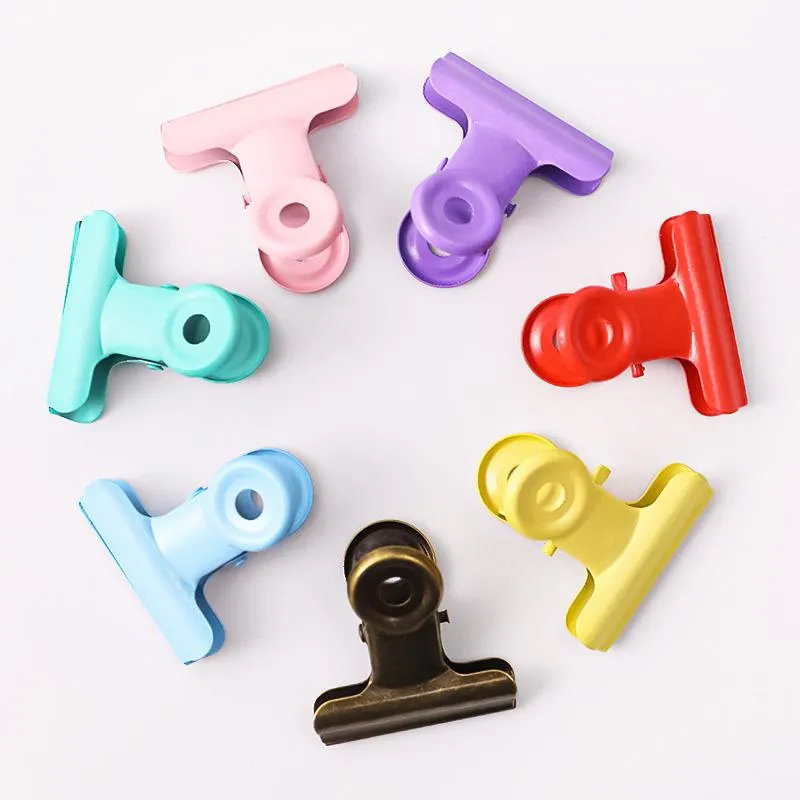 Metal Color Binder Clips Black Paper Clip Office Clip 30 MM Office School Supplies Stationery Binding Supplies Files Documents LX4635