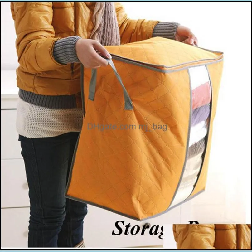 quilt clothing storage bag bedding item packing organizer durable quilts box zipper dirty clothes collecting case wll572