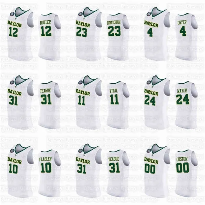 SJ98 NCAA 20 21 Baylor College Basketbol BU JERSEY JARTE BUTLER MACIO TEAGU Davion Mitchell Adam Flagler Matthew Mayer Mark Vital LJ Cryer 4xl