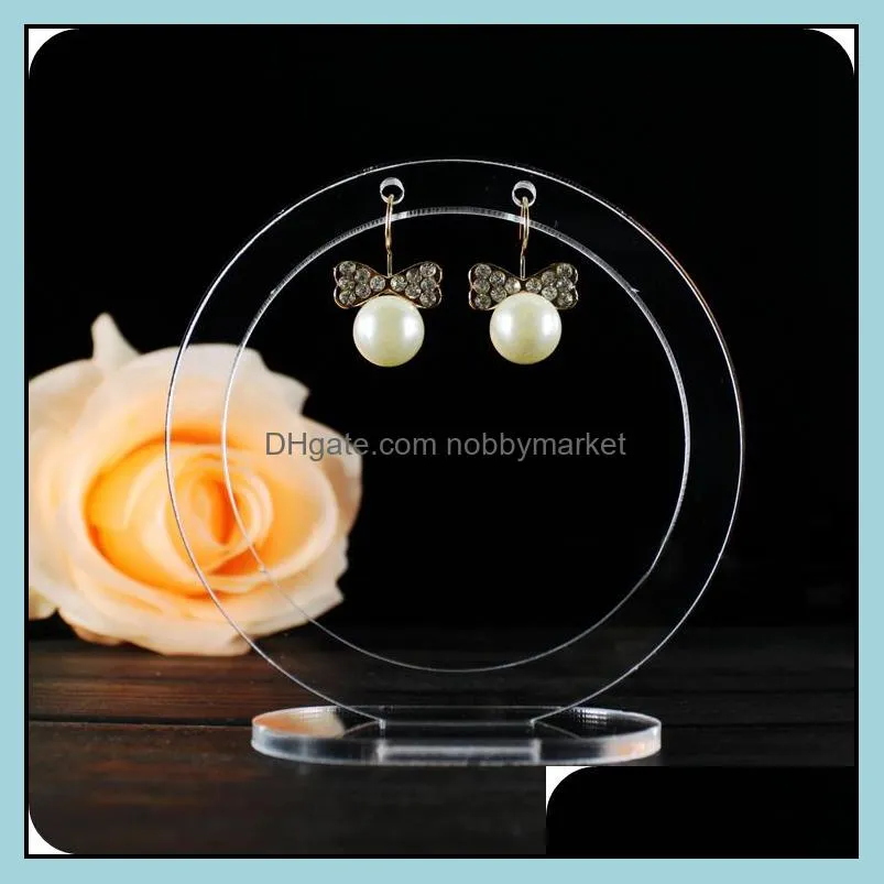 Round Earring holder stand jewellery display organizer door virtues earrings display earing holder case jewelry hand mannecan