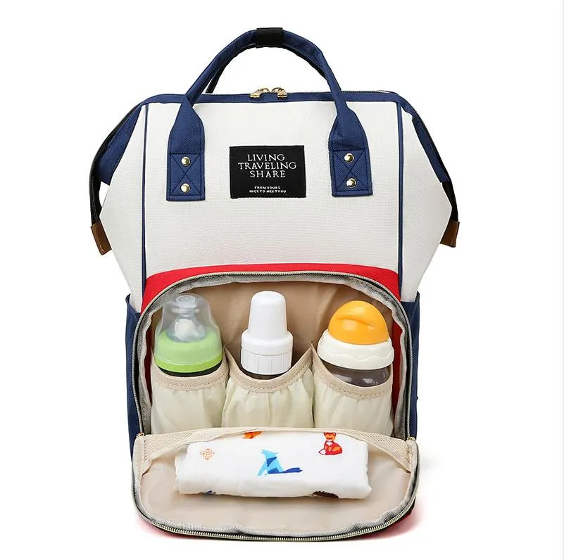 Blöja blöja väskor mamma moderskap ryggsäckar designer utomhus handväskor resor arrangör baby care byta vårdpåse mamma barnvagn tote bcd2876