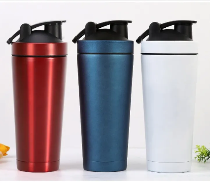 750ml 25oz Shaker Bottle Double Walled Stainless Steel Vacuum