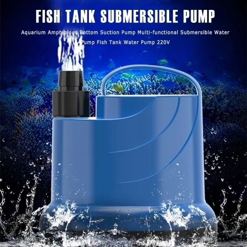 Ultra Silent Submersible rium Water Pump for Fish Tank Fountain Garden Pond Rockery Adjustable Filter 10003500L Y200917