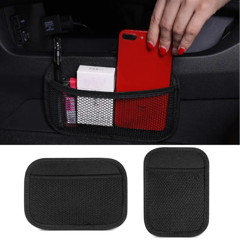 Bilarrangör YCCPAUTO 1PCS Universal förvaringspåse Net Pocket Seat Mesh Truck SUV Auto Interiör Tillbehör