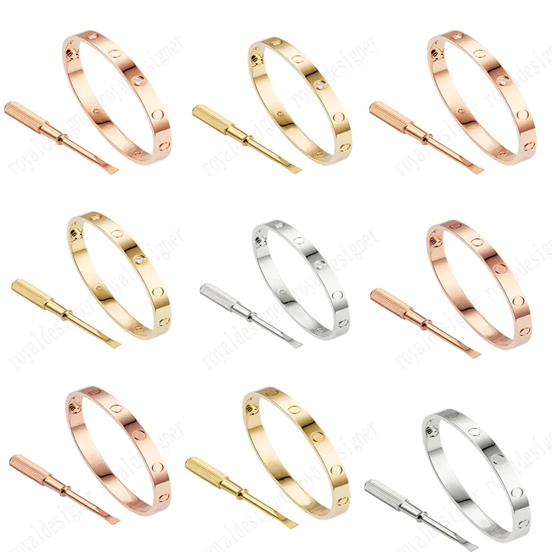 Modieuze roestvrijstalen zilveren 18K vergulde roségouden armband voor heren of dames, ontwerp van topfabrikanten nobel en elegant