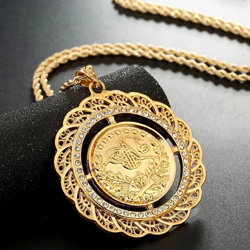 Arabic Gold Coin Necklace 2024 | johnnysbarandgrill.com