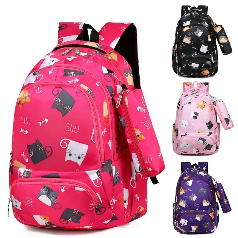 Школьные сумки 2022 милая школьная сумка женские первичные и вторичные студенты модный рюкзак легкий светлый вес простой задний пакет
