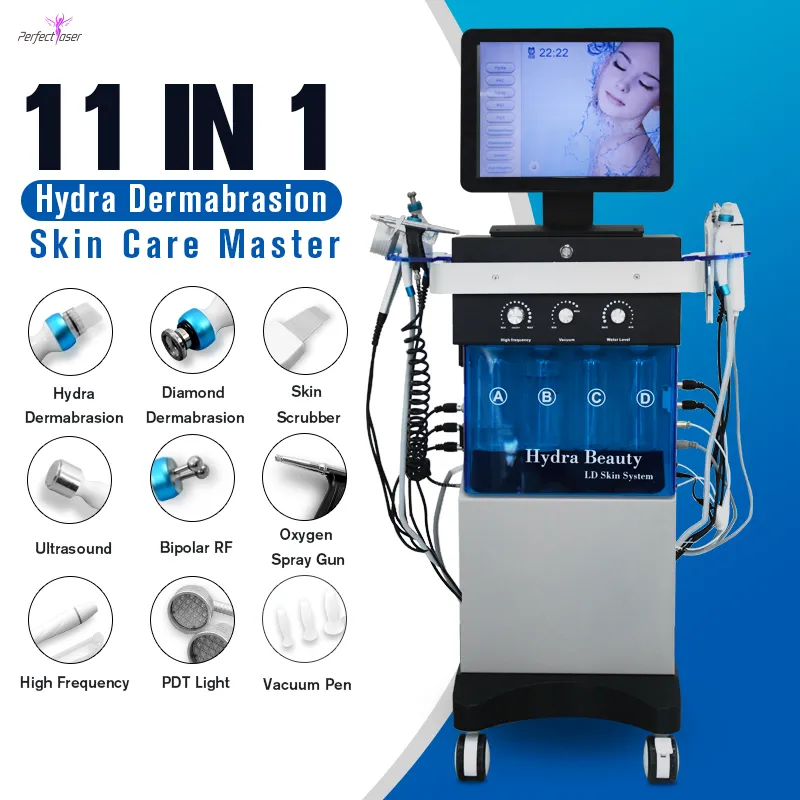 Dermabrasion Machine Mikrodermabrasion Vakuum Gesichtsreinigungsmaschine Schönheit Sauerstoff Wasserstrahl Poren Reiniger Gesichtsmassage Gerät Hautpflegewerkzeug