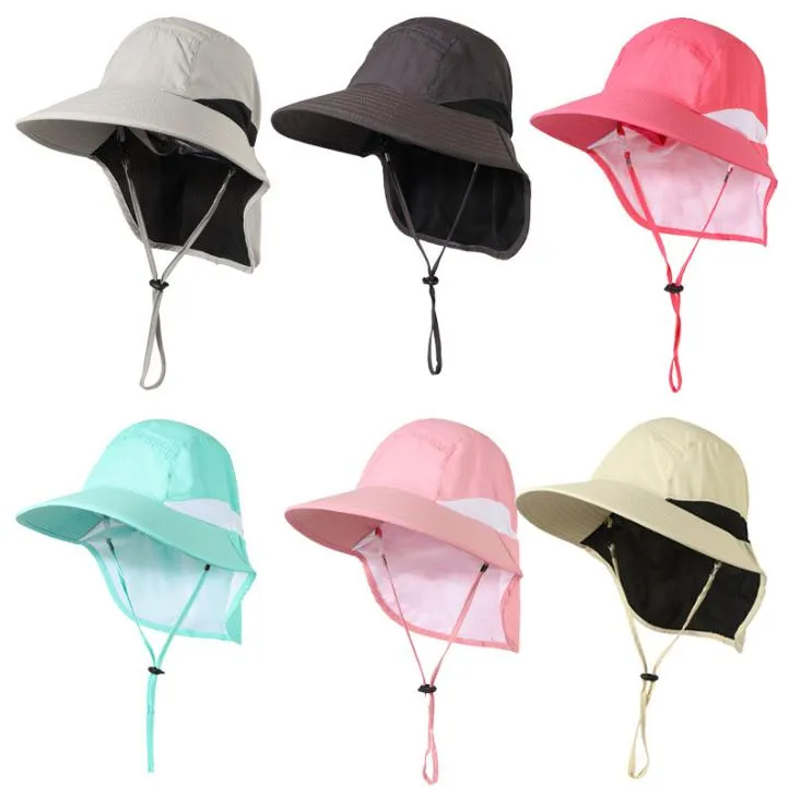 Sports Sunshade Hat Men and Women's Solid Brim Cap Fast Drying Fishing Caps Caps Festive Party Hats Supplies De313