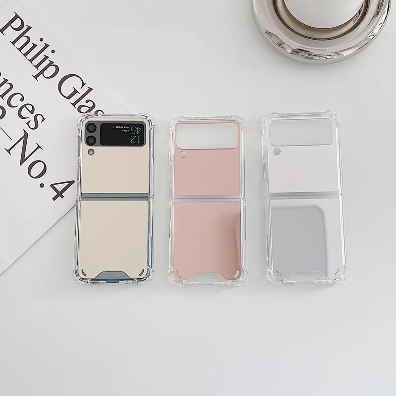 Coque arrière en TPU miroir antichoc pour Samsung Galaxy Z Flip 3