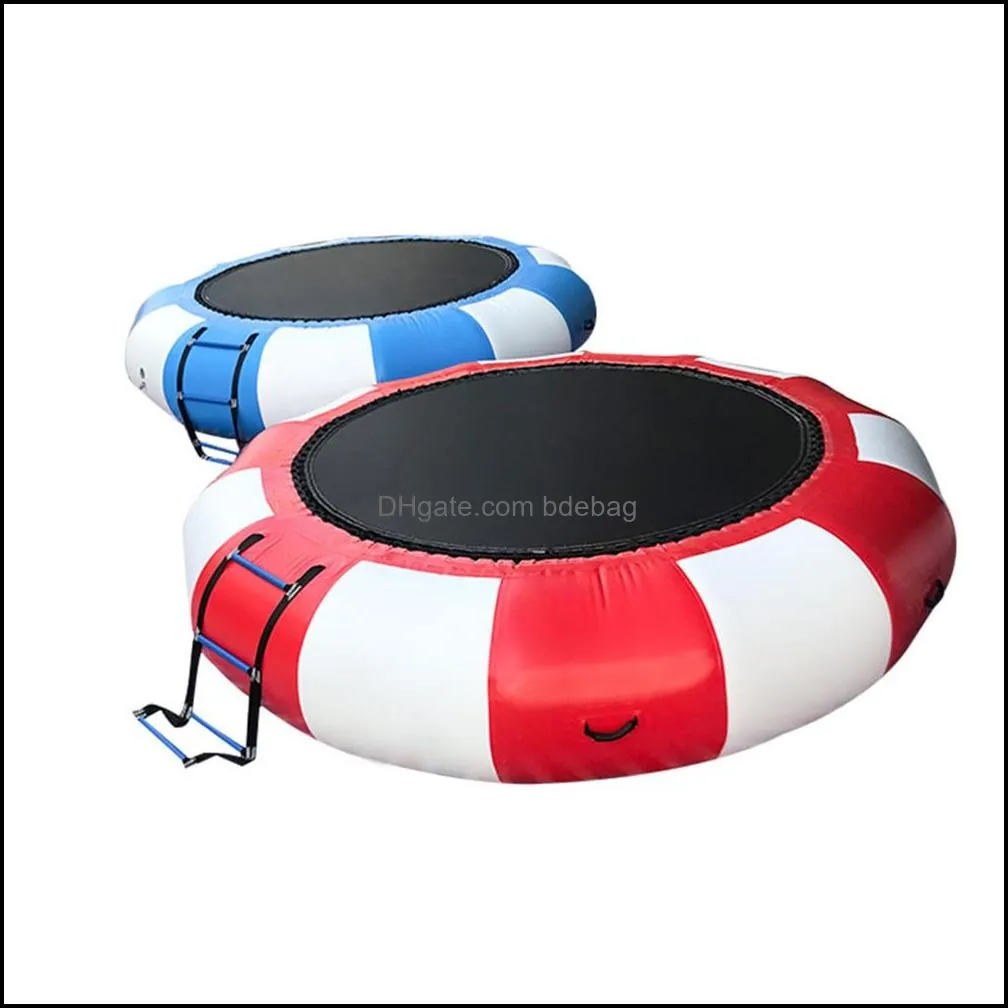 Other sporting goods Children`s water park Inflatable Trampoline PVC Splash Padded Bouncer Jumping Bed Summer Toy for Pool Game