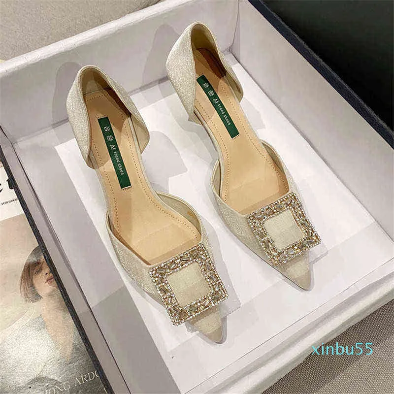 Femmes Noir Sexy Talons Hauts Chaussures Casual Mode Chaussures Cristal Partie Élégant Diamant Pompes De Mariage