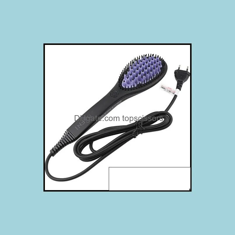 Fast Hair Straighteners Brush Hair Irons Magic Comb Straightening Iron Hair styling tool Free DHL Shipping