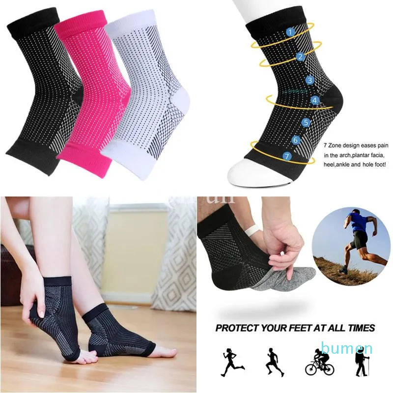 Heren sokken compressie comfort voet anti -vermoeidheid vrouwen mouw elastische heren verlichting zwell enkel sokenmen's