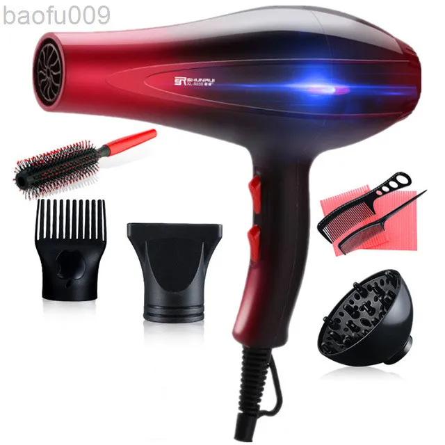 Secador de cabelo profissional 220V elétrico de alta potência, ferramentas para modelar, quente e frio, máquina poderosa para casa L220805