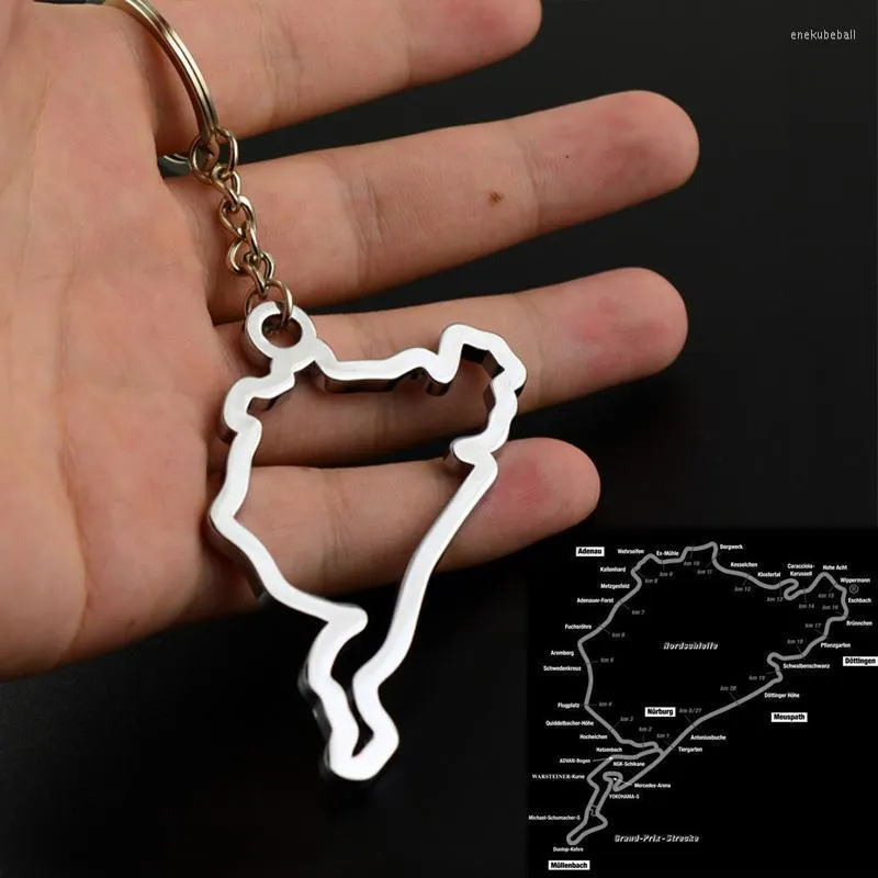 Keychains Universal Keychain Nurburgring Racewayrr Spa-FrancorChamps Jewelry bildekoration Key Kedjan Interiör Tillbehör Enek22