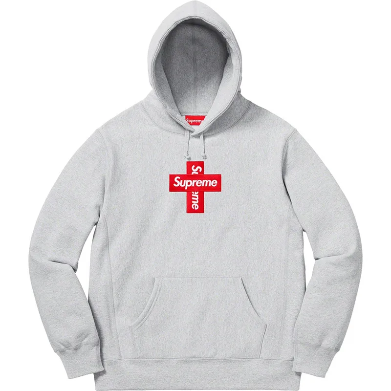 Supreme 20FW Cross Box Logo Hooded Sweatshirt Mens Designer