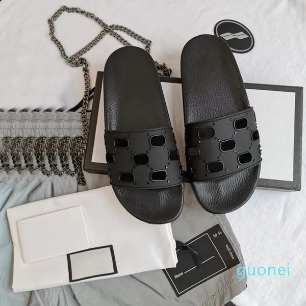 2022 Men Women Slide Sandals Shoes Luxury Slide Summer Fashion Wide Flat Slippery With Thick Sandals Slipper Flip Flops 35-46 5659