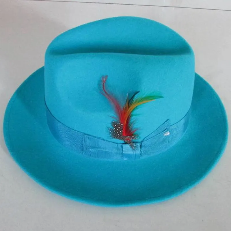 LIHUA Mens Wool Felt Fly Fishing Fedora With Handmade Trilby Stitching,  Bowknot, And Feather Embellishments Stain Resistant And Crushable From  Dreweubanks, $33.77