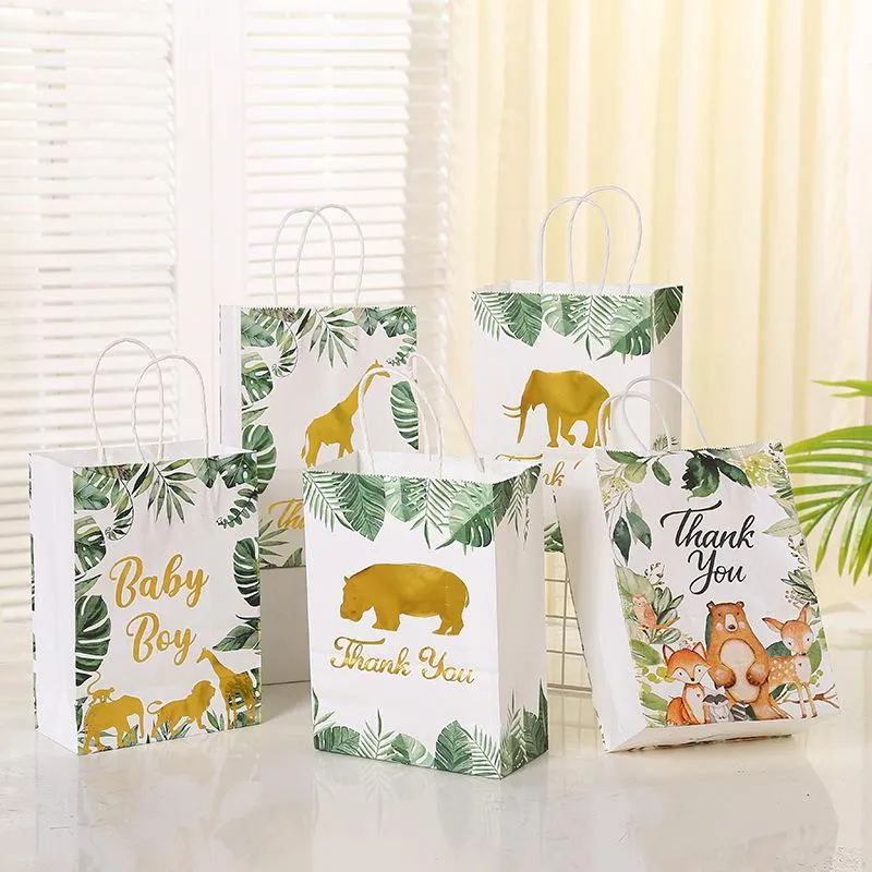 Card Factory Gift Bags Jungle Safari Animals Bag Handbags Kids Birthday