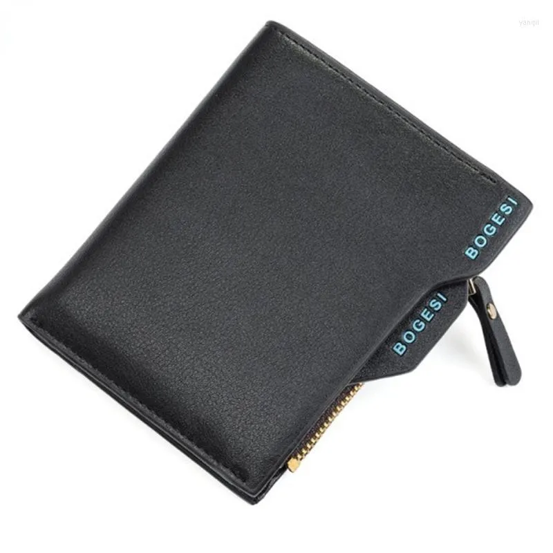 Wallets Luxury Portfolio Designer Bogesi Perse Short Men Wallet Coin Purse Male Leather Money Bag Walet Cuzdan PortomoneeWallets