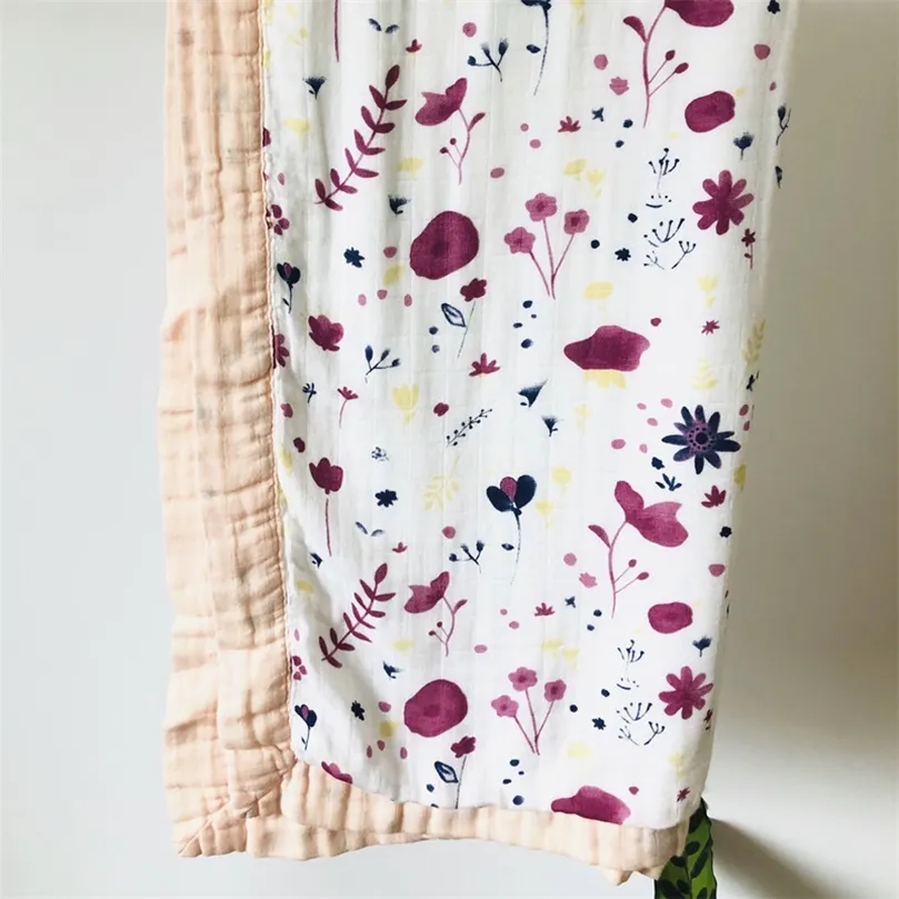 s four layer bamboo baby muslin blanket Muslin Tree swaddle better than Aden Anais Baby/bamboo Blanket Infant Wrap LJ201128