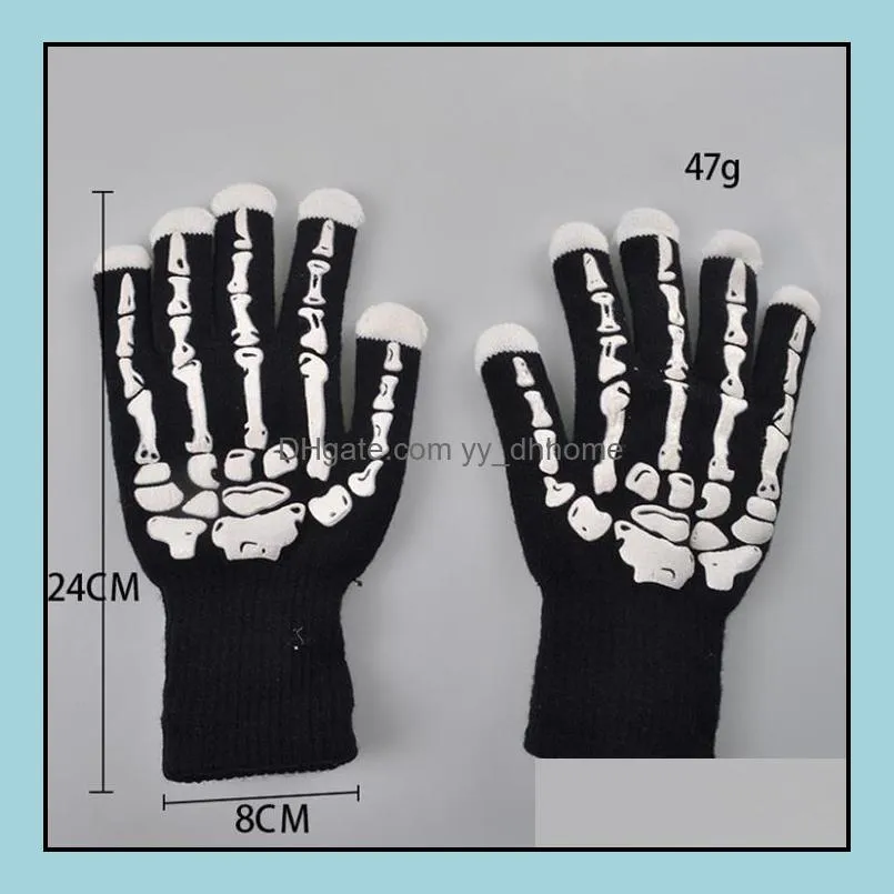 party favor cotton nylon led flashing gloves light up leds finger lights gloves-led glove glow sn4452