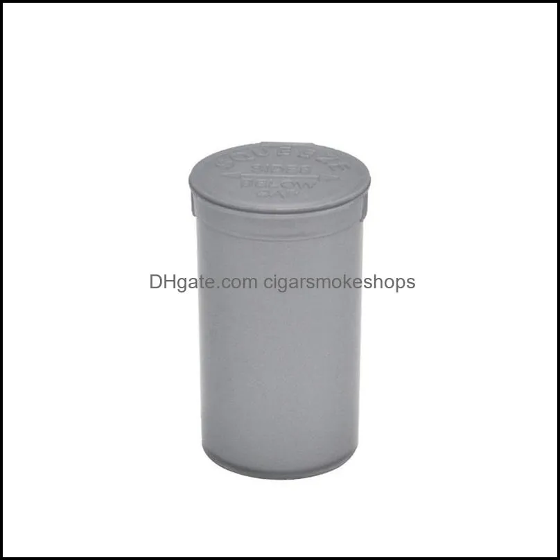 Nuova custodia Portablecontainer 19 Dram Empty Squeeze Pop Top Bottle Dry Herb Box Ered 1 5Xb D2 Drop Delivery 2021 Altro accessorio per fumatori