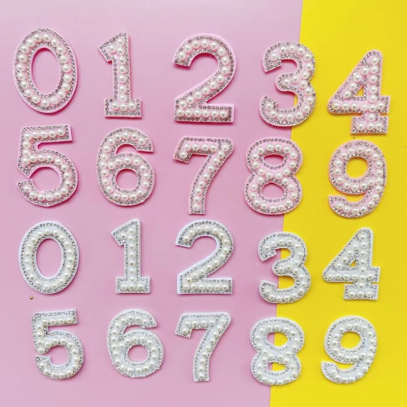 Other Festive & Party Supplies Pearl Number Cake Toppers 1 2 3 4 Baby Shower Decoration Birthday Baking Pink White Digital Cakes Dessert Dec