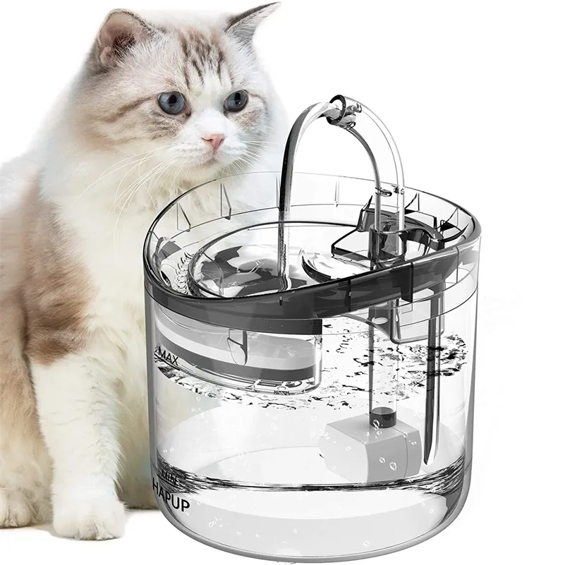 Pet Water Dispenser Automatic Circulating Filter Cat Smart er Mobile Kitten Fountain 220323