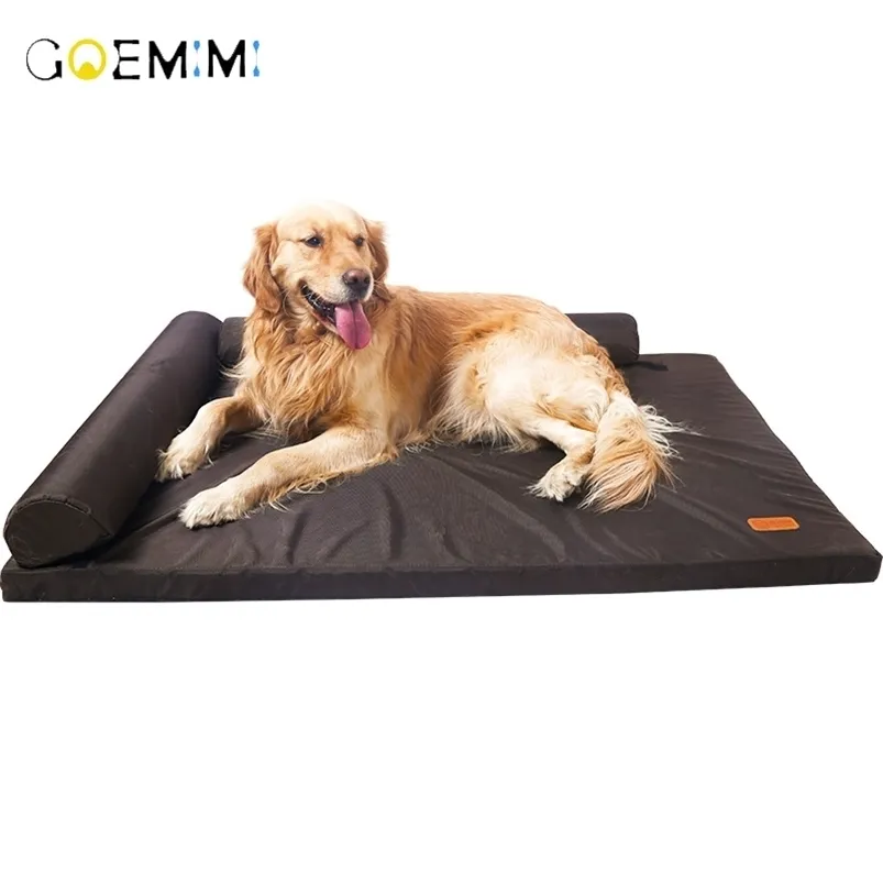 Pet Bed Mattress Dog Cat Cushion Waterproof Pad Soft Removable Cover Pillow Kennel Puppy LJ201028