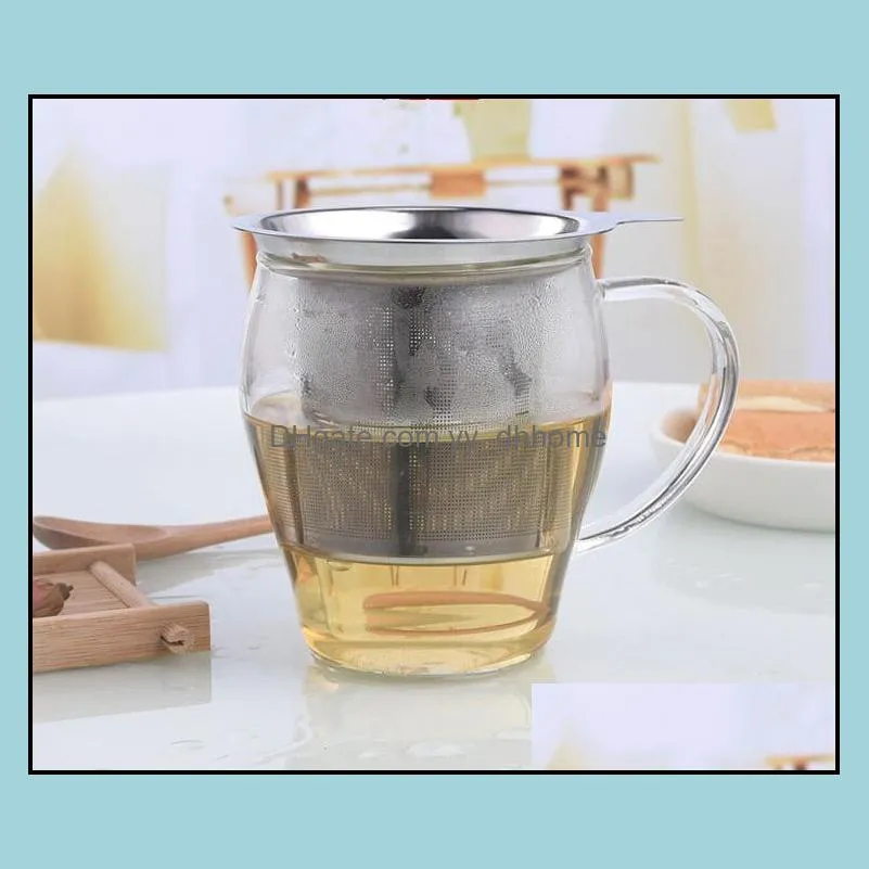 reusable strainer 304 stainless steel mesh cup herbal locking tea filter infuser spice kitchen bar products 7.5x8.8cm lxl730q