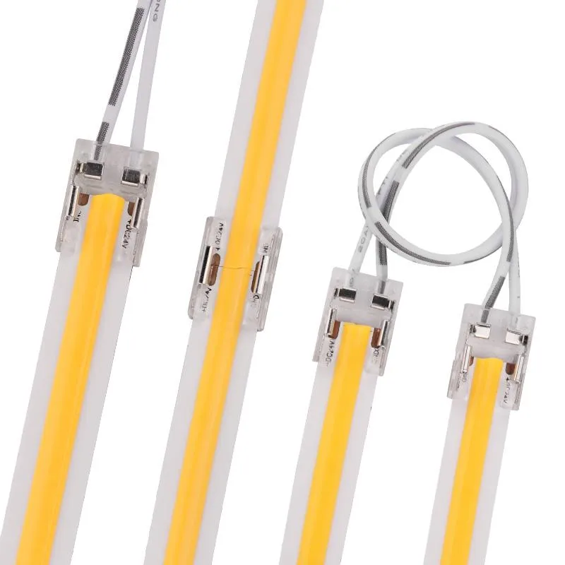 Andere verlichtingsaccessoires 5 stks 8 mm 10 mm 2pin transparante LED -stripconnector voor 2835 3528 COB LICHTEN IP20 Single Dual End Connectorsother