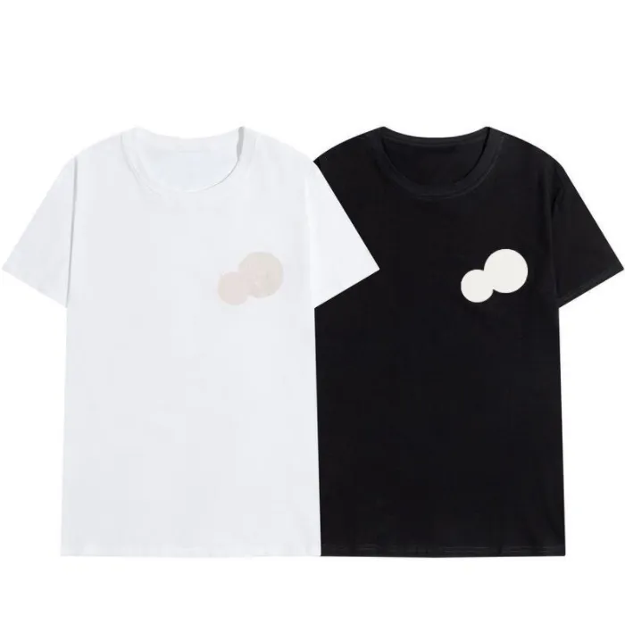 2022 Designer Broderie T-shirt Mode Personnalisé Hommes Femmes T-shirts De Luxe Femme T-shirts Noir Blanc Haute Qualité Confortable Taille M-2XL