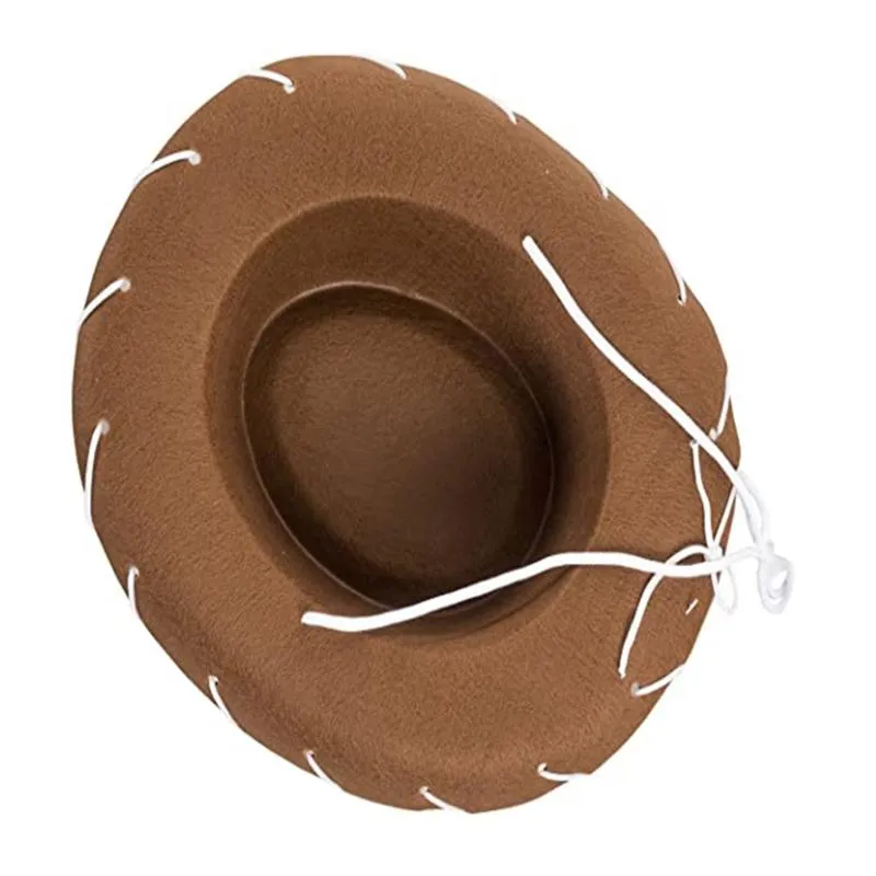 Childrens brown felt cowboy hat on sale