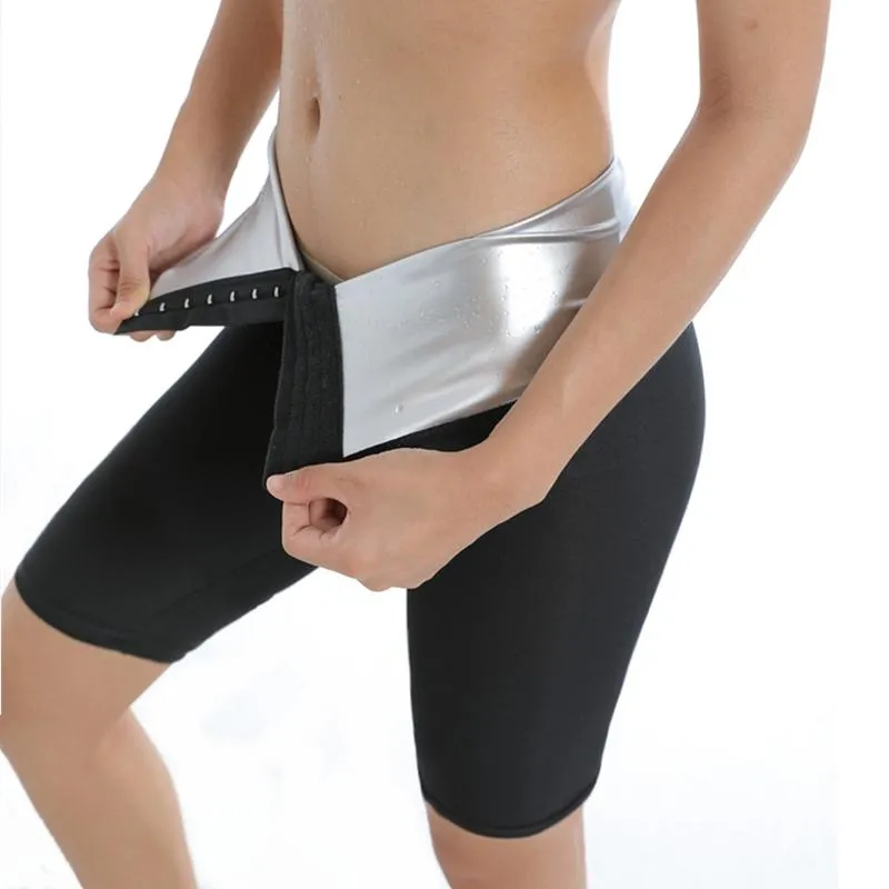 Mulheres Shapers Mulheres Sweat Sauna Shaper Calças do corpo Treinador de cintura Slimming Fitness Gym Suit para perda de peso alta