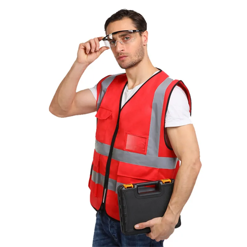 Reflective Safety Clothing PPE Work Safety Supplies With Pockets For