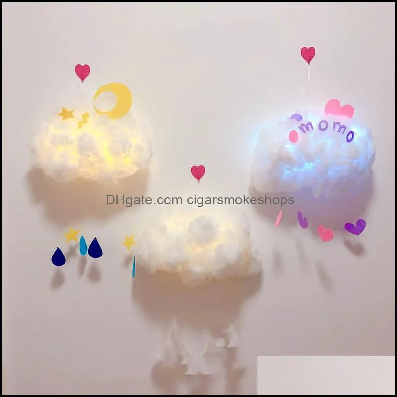 Simulation White 3D three-dimensional romantic Cotton Cloud decorative Wedding Backdrop Props DIY Birthday Party Decorative ornaments