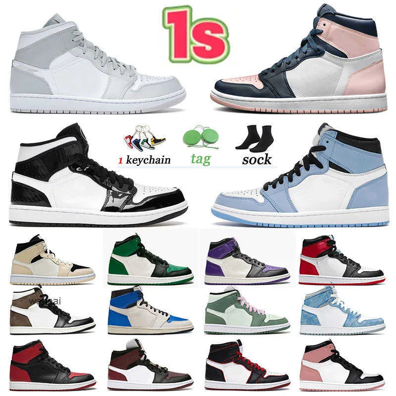 1 Basketball Shoes High OG Dark Mocha Sneakers Mid Smoke Grey Jumpman