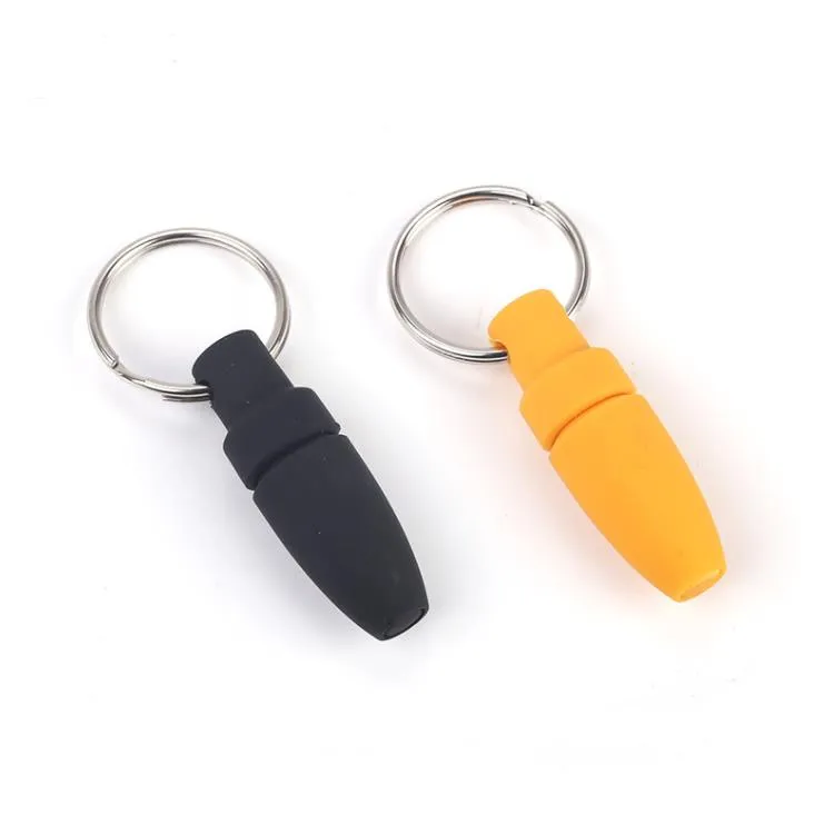 Cigar Cutters Scissors Knife Punch Accessories Tool 2 Colors Plastic Blunt Splitter Key Chain Drill tips Oil Rigs For Pipes SN6610